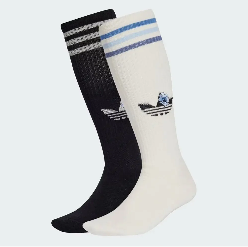 adidas Originals × Liberty London Knee High Socks (2 Pairs) Size L